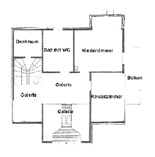 Grundriss OG: Immobilien Salzkammergut / Attersee : Verkauf EFH / Einfamilienhaus in Attersee / Salzkammergut, See- und Panoramablick