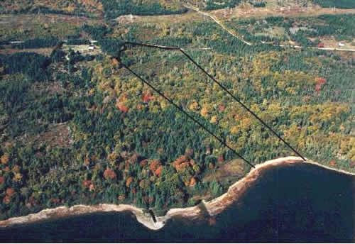 Ansicht Grundstück / Seegrundstück: Verkauf Grundstück Kanada / Nova Scotia / Cape Breton / Lake Uist: Verkauf Seegrundstück, ideal für Jäger und Angler