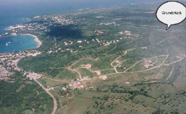Luftbild : Grundstück / Bauplatz Dominikanische Republik : Verkauf Grundstück zwischen Sosua und Cabarete in der Dominikanischen Republik