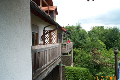 Aussicht von Balkon: Immobilien Markt Wald / Unterallgäu bei Mindelheim / Bad Wörishofen / Buchloe: Verkauf Wohnung / ETW, schöne Hanglage