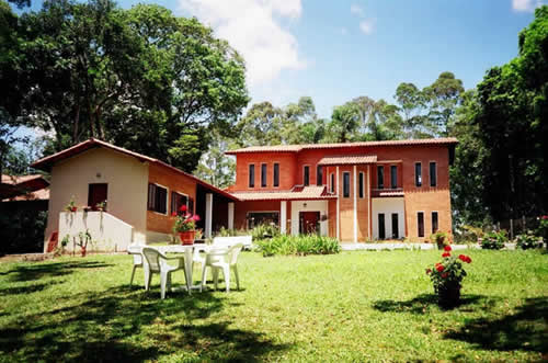 Ansicht Garten:Verkauf Haus bei Sao Paulo / Brasilien : Luxus Haus in Itapecerica 30 km südlich von Sao Paulo / Brasilien 