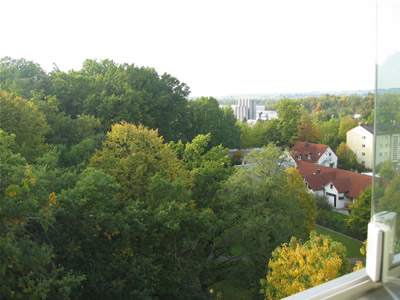 Blick aus ETW: Immobilien Gunzenhausen / Kr. Weißenburg / Altmühltal: Verkauf 4 Zimmer ETW in ruhiger Vorstadtlage