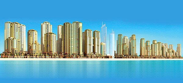 Ansicht von Norden : Jumeirah Beach Residence: Immobilien Vereinigte Arabische Emirate (V.A.E.) : Verkauf Appartment in Dubai